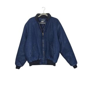 Vintage Oshkosh Bgosh Quilted Denim Jacket Chore VTG Coat